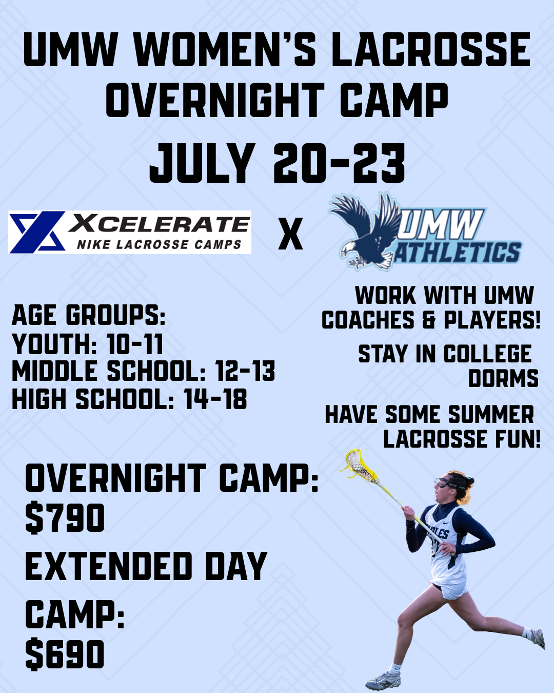 UMW Women's Lacrosse Camp! 